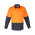  ZW128 - Mens Rugged Cooling Hi Vis Spliced Shirt - Orange/Charcoal