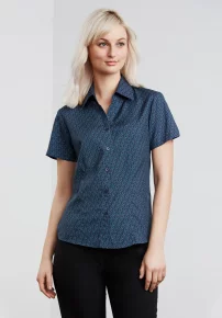 Ladies Printed Oasis Short Sleeve Shirt